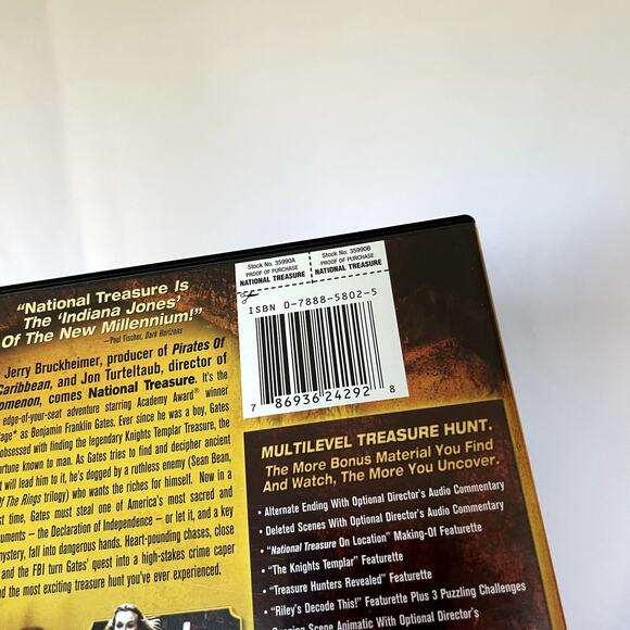 DVD National Treasure Nicholas Cage movie adventure - Picture 3 of 4